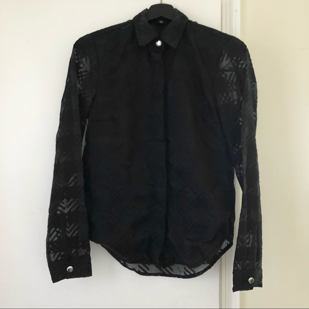 House of Holland Sheer Plaid Shirt - Picture 2 of 6